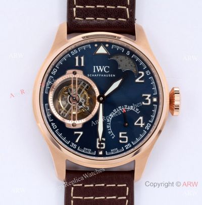 BBR Swiss Replica IWC Big Pilot's Constant-Force Tourbillon Mens Watch Rose Gold Case